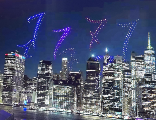 ARMY Hearts in the Sky 💜 BTS Surprise Drone Show Over New York City