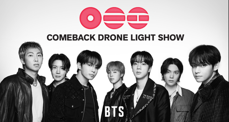 Borahae in the Sky: BTS Drone Light Show Comeback Event