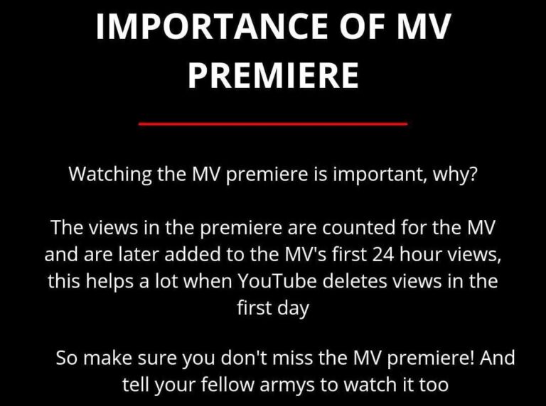 BTS Music Video Advice