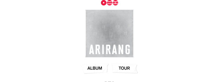 BTS ARIRANG Album Cover Blur