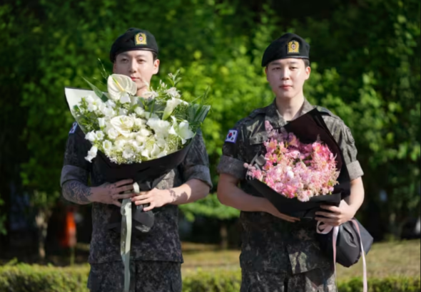 Jungkook and Jimin Military Discharge