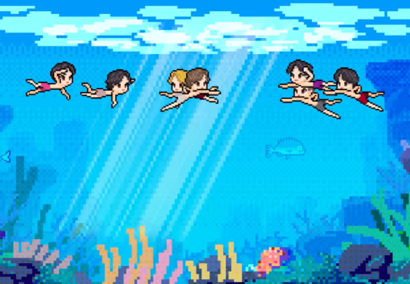 bts swim underwater remix