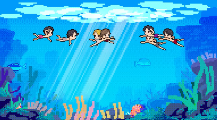 bts swim underwater remix