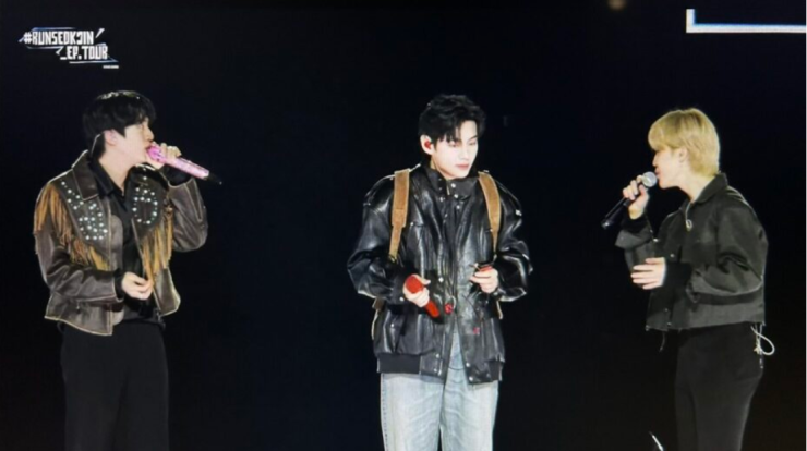 Jin, Taehyung and Jimin RUNSEOK_EP.TOUR ENCORE