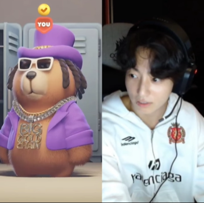 Jungkook playing Party Animals