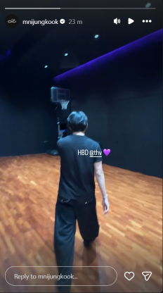 Jungkook wished Taehyung a happy birthday