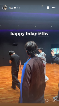 Namjoon wished Taehyung Happy Birthday